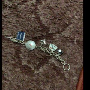 Vintage Reaction Travel Themed Charm Bracelet